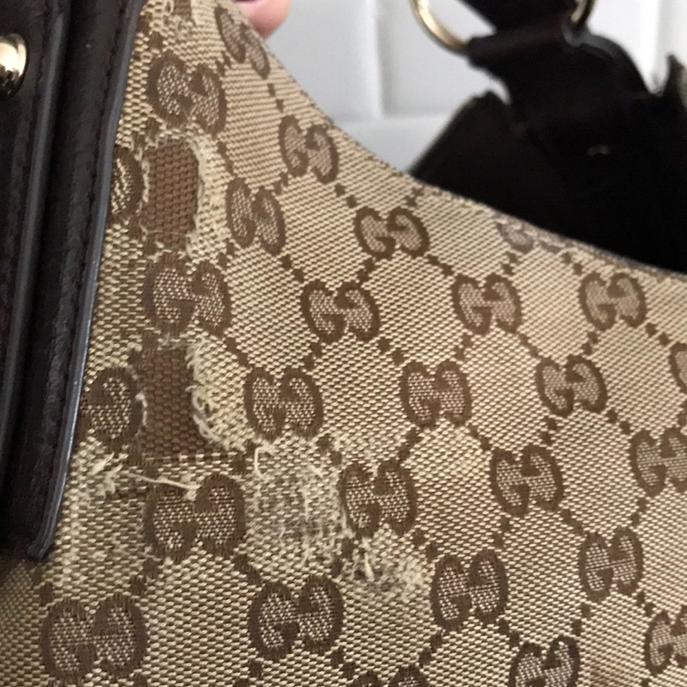 Gucci Monogram Horsebit Hobo Bag - Picture 6 of 7